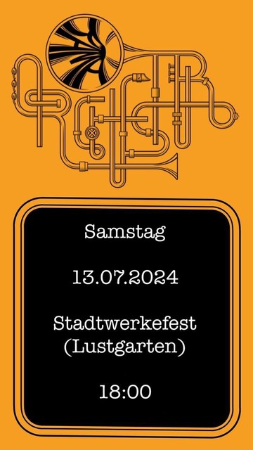 KAMA logo
Samstag 13.07.2024
Stadtwerkefest (Lustgarten) 
18:00